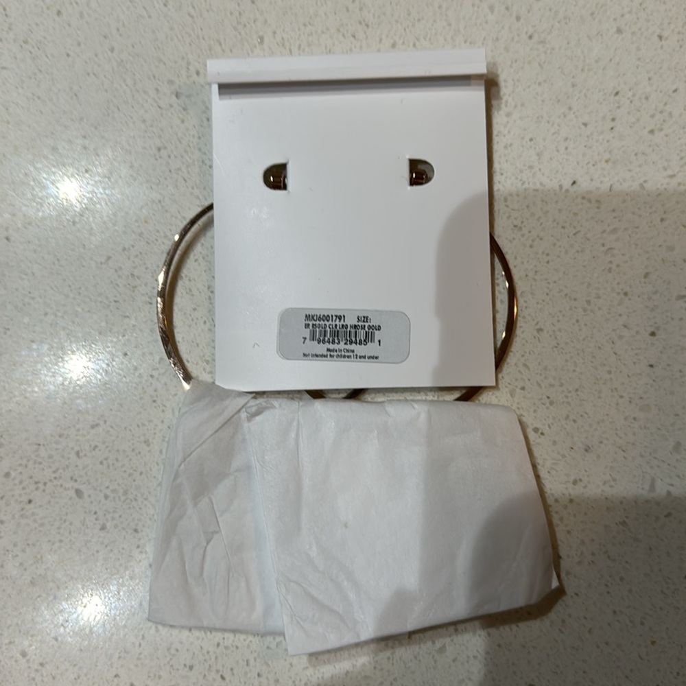 Michael Kors Rose Gold Extra Large Rounded Hoops - Picture 6 of 6